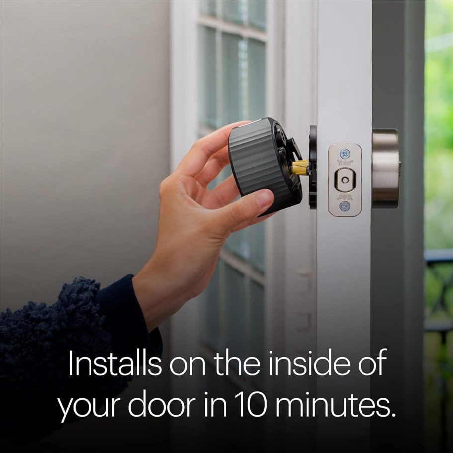 August Home, Matte Black Wi-Fi Connected Smart Keyless Entry Door Lock (4th Generation), Electronic Door Lock Fits Your Existing Deadbolt in Minutes, ‎AUG-SL05-M01-G01 - Image 5