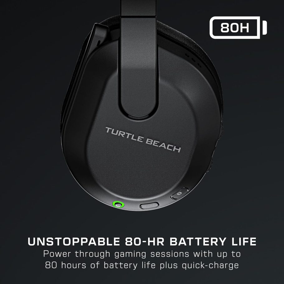 Turtle Beach Stealth 600 Wireless Multiplatform Amplified Gaming Headset for Xbox Series X|S, Xbox One, PC, PS5, PS4, & Mobile – Bluetooth, 80-Hr Battery, Noise-Cancelling Mic – Black - Image 3